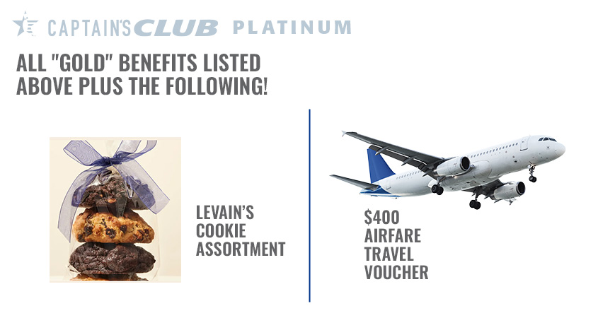 Captain's Club benefits for the 2026 Women's Championships - Platinum Level